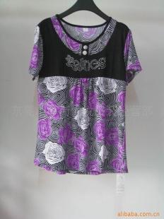 夏季時尚中老年女式寬松T恤 廠家直銷，專為豐滿體型設計